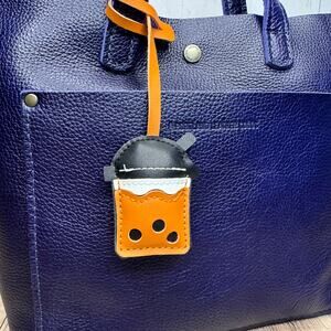 Brown Sugar Boba Tea Bag Charm NEW Cute Purse Charm Coffee Caramel Boba Lover